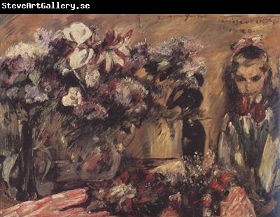 Lovis Corinth Wilhelmine with Flowers (nn02)